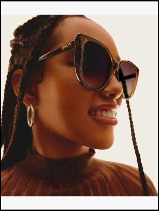 Oversized Cat Eye Sunglasses with UV Protection